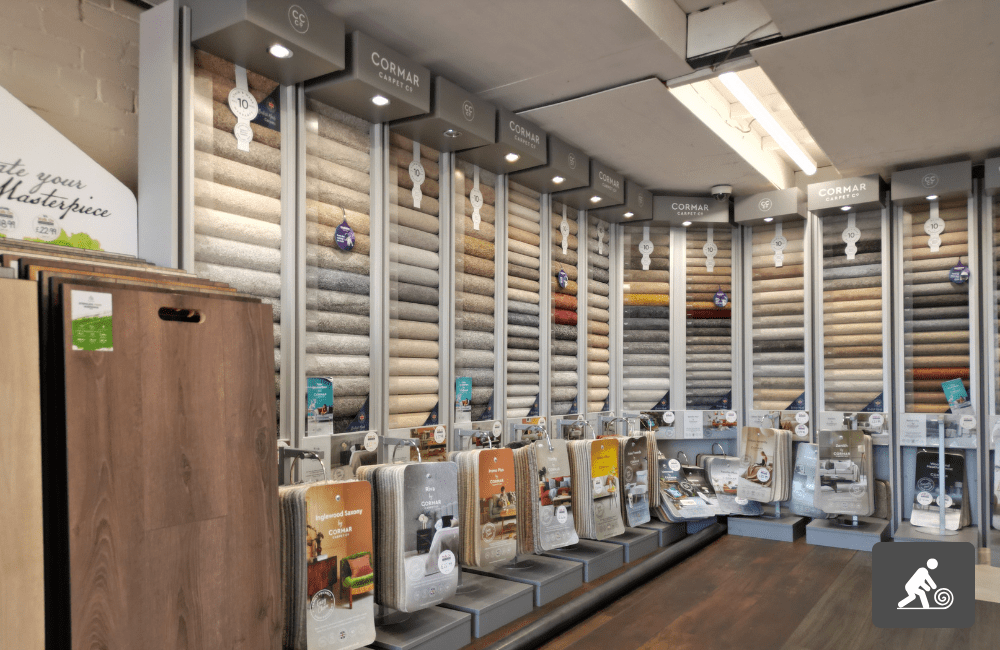 Flooring Showroom - Walk on flooring