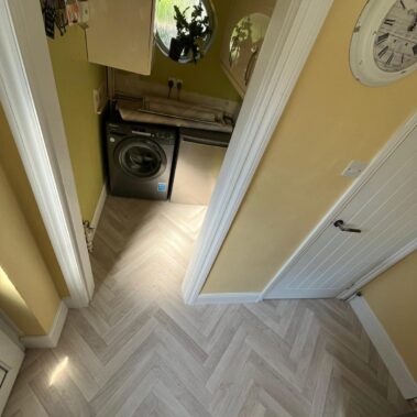modern herringbone vinyl floor UK