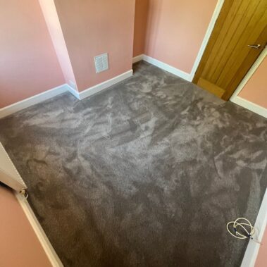 oft bedroom carpet with quality underlay installed