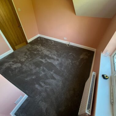 Soft bedroom carpet with quality underlay installed