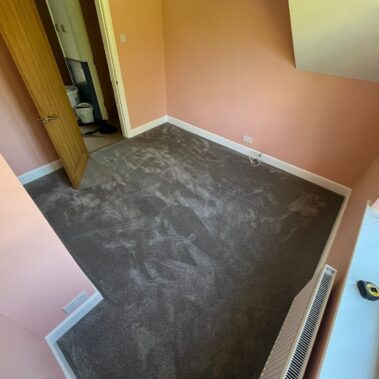 oft bedroom carpet with quality underlay installed